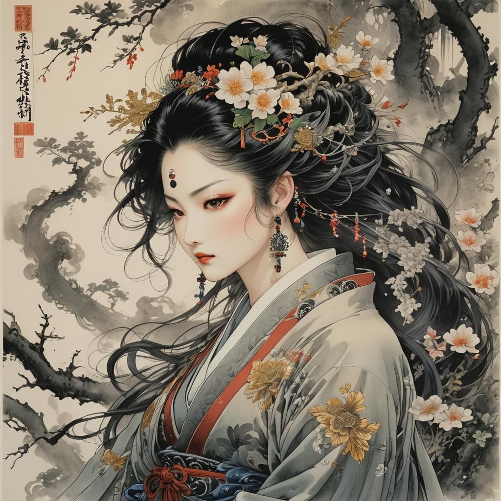 #73 by Yoshitaka Amano, Yun-Fei Ji