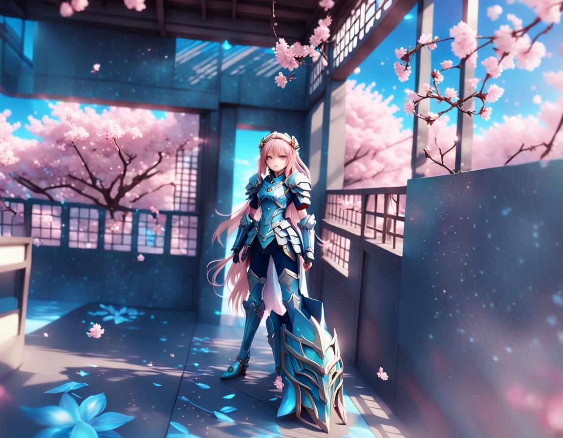Anime Fantasy Female Character in 3D Art