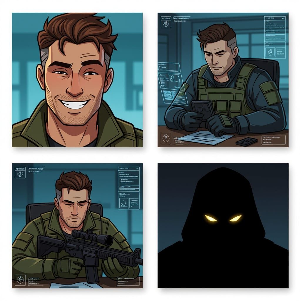 Tactical Briefing: Grin, Data Scan, Sniper, Sleeper, Shadow