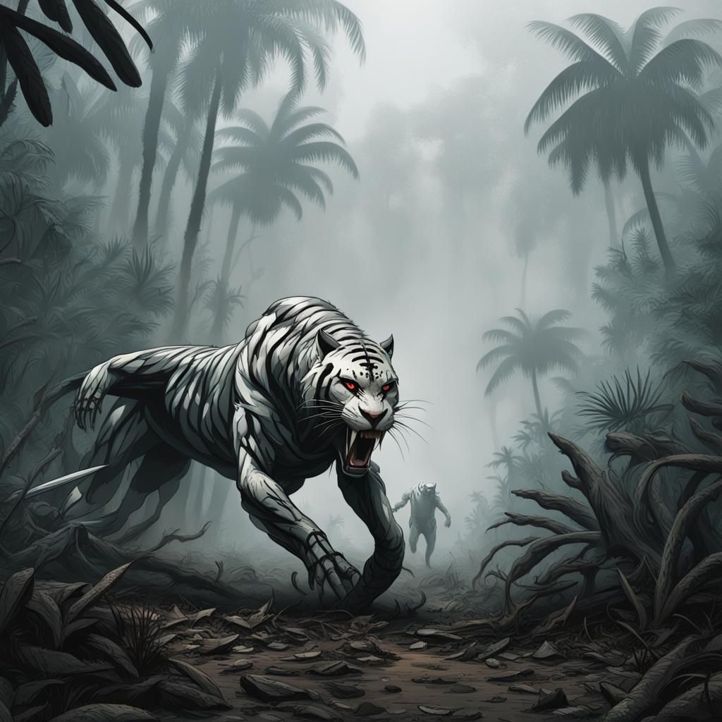 A wild Lion on the lookout for dinner