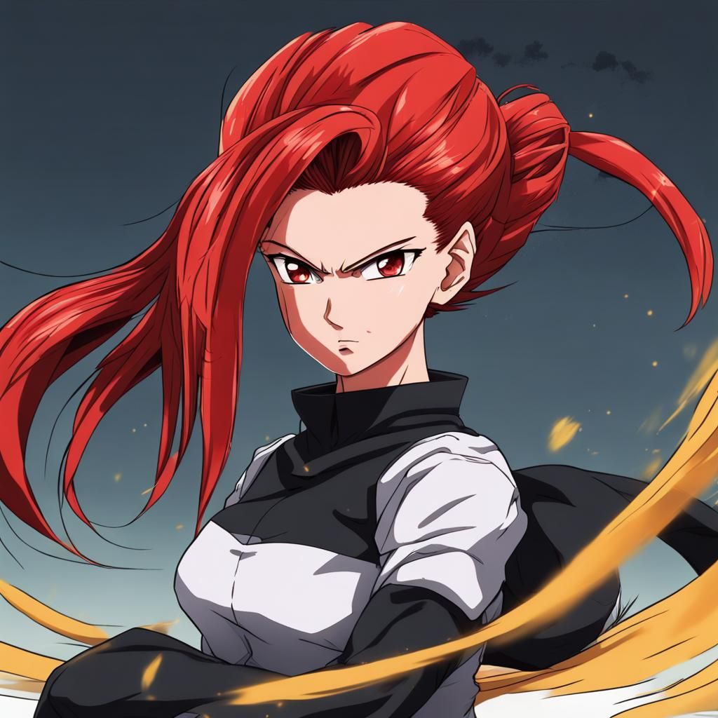 Anime Girls with Saiyan Hair Fusion in 4K