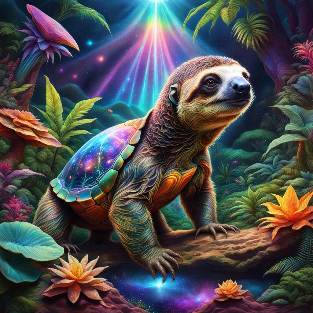 Turtle-Sloth Fusion