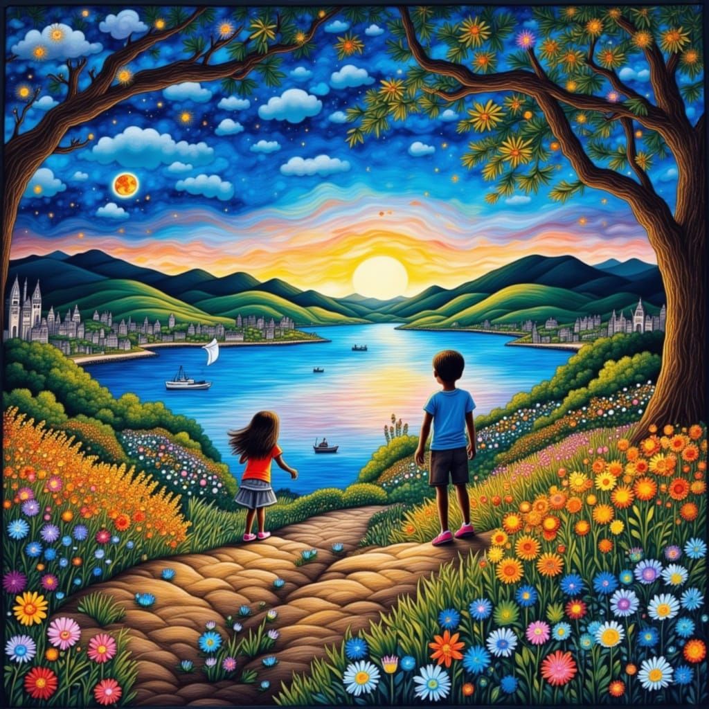 Ethereal Fantasy World of Night Flowers