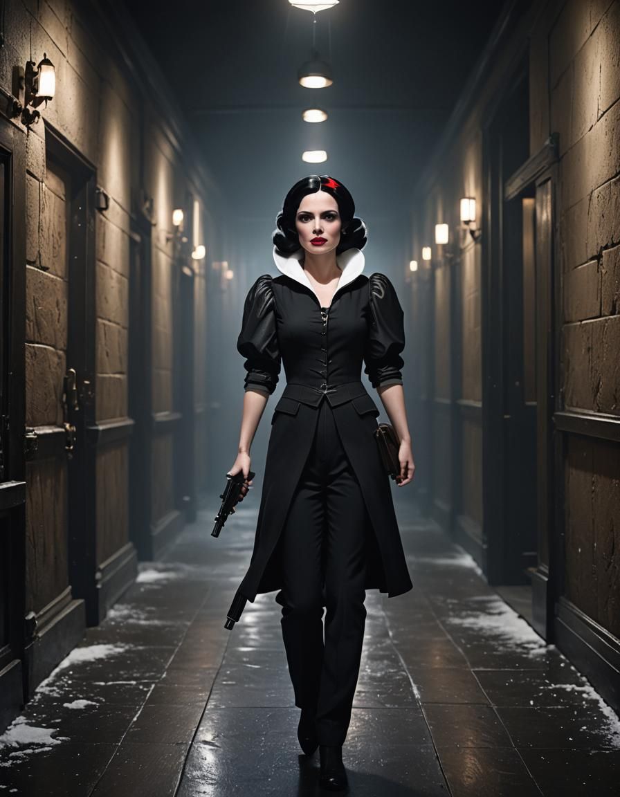 Snow White Reimagined as Villain in Business Suit