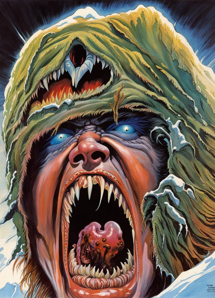 80s Horror: Man's Gruesome Transformation in Antarctica