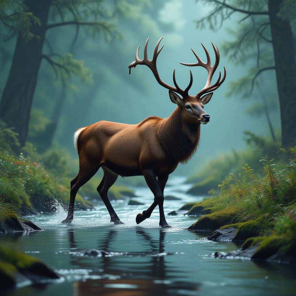 Yarun Stag Walks Backwards Through Time