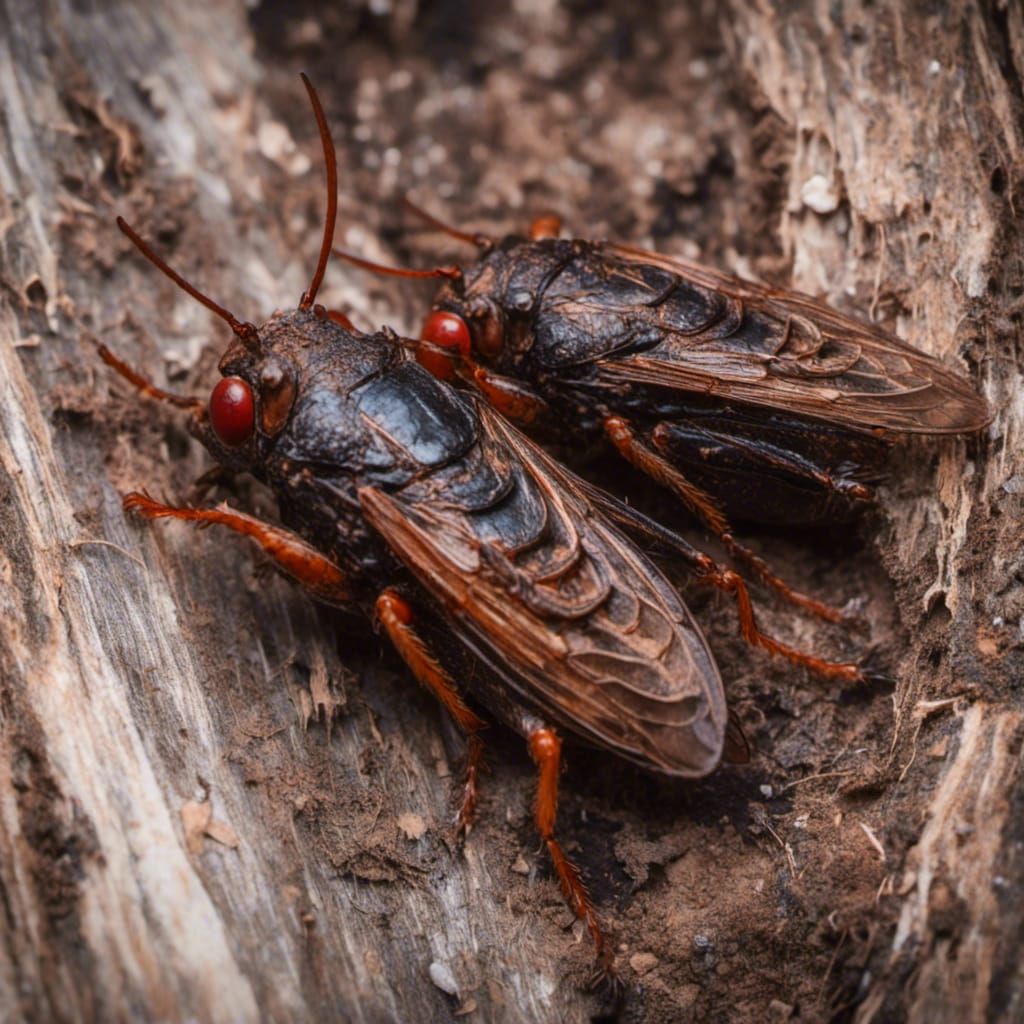Macabre Zombie Cicadas Infected with Fungus
