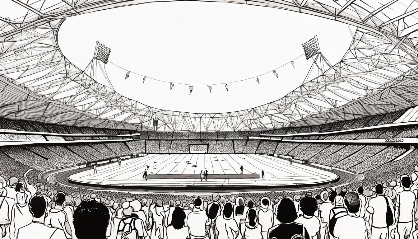 London 2012 Olympics Super Saturday Illustration