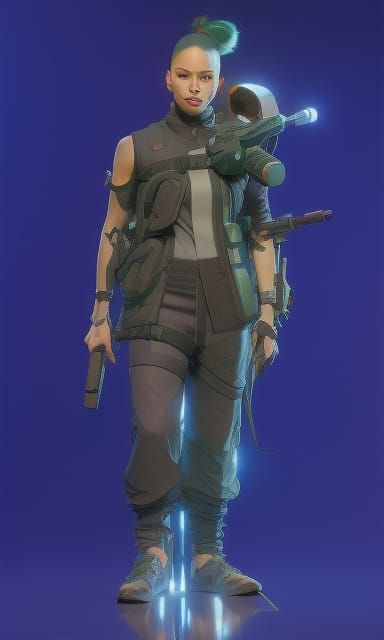 Hyperdetailed Portrait in Dynamic Lighting