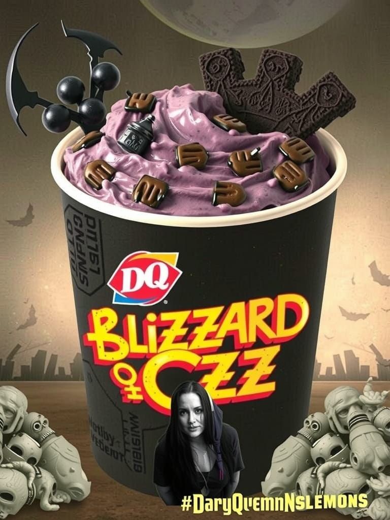 Dark Fantasy Blizzard Treat in Digital Art Style