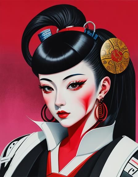 Futuristic Blood in Pop Art Style