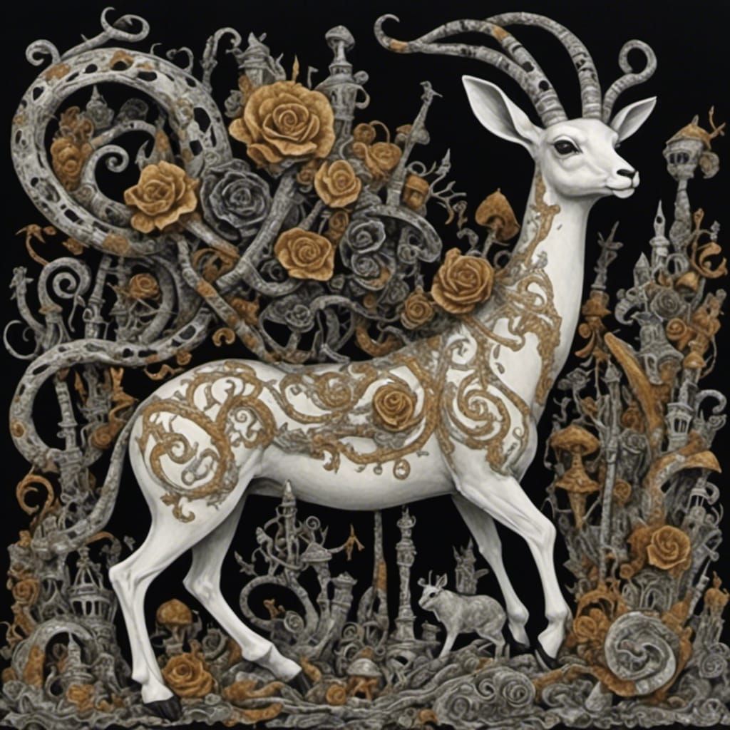 Elegant Gazelle Digital Rendering