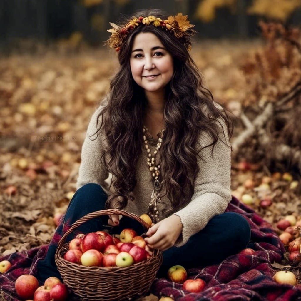 Hippie at Autumn Festival Portrait