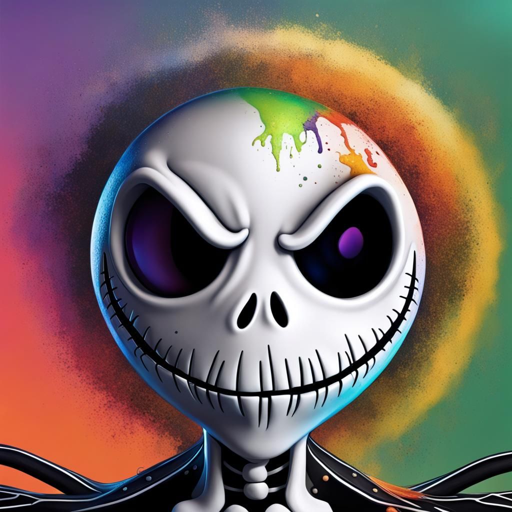 Hyperrealistic Jack Skellington Concept Art