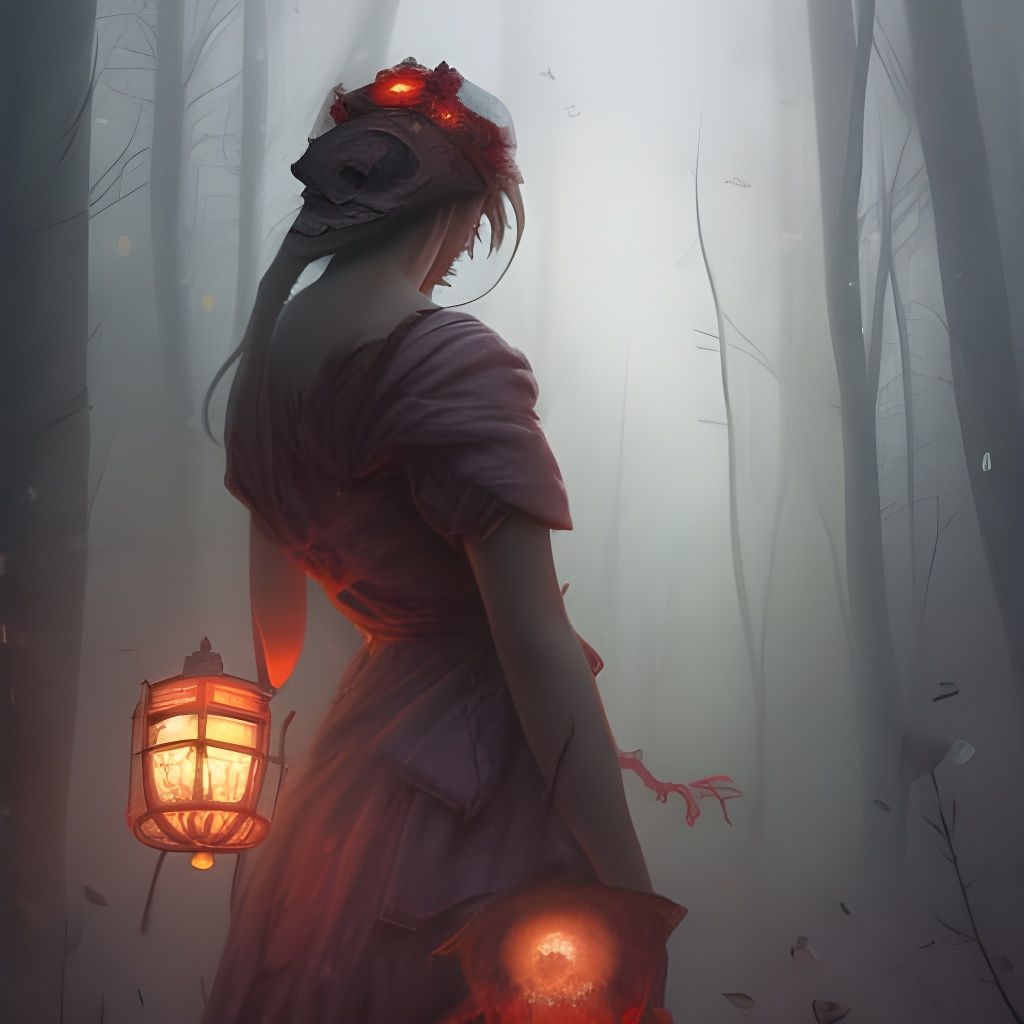 Ethereal Fog Spirit of Little Red Riding Hood
