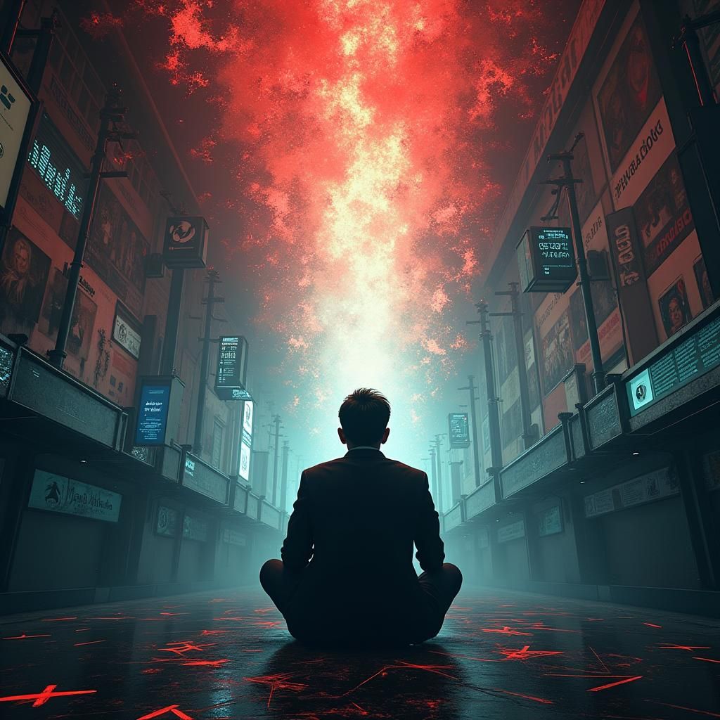 Surreal Visual Representation of Autistic Burnout