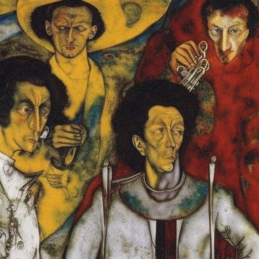 Surreal Conscience Vessel with Subpoena, Mixed Media