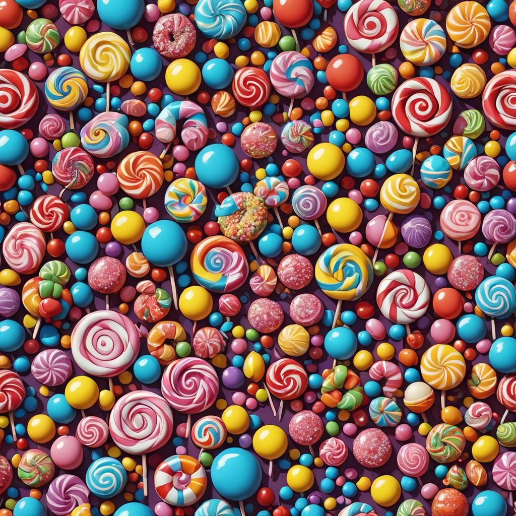 Ukraine in Colorful Candy Art Style
