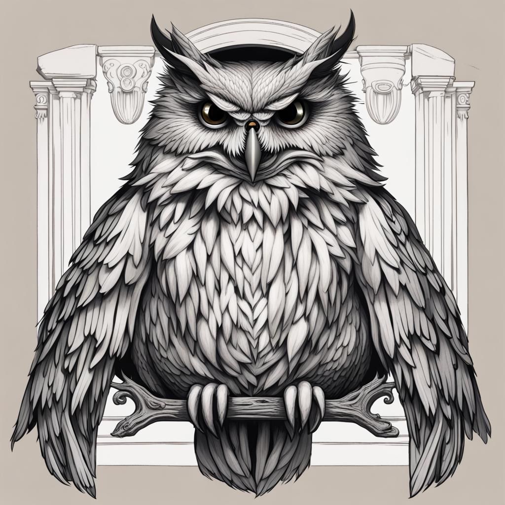 Judgemental Owl-Bear Stares Intensely
