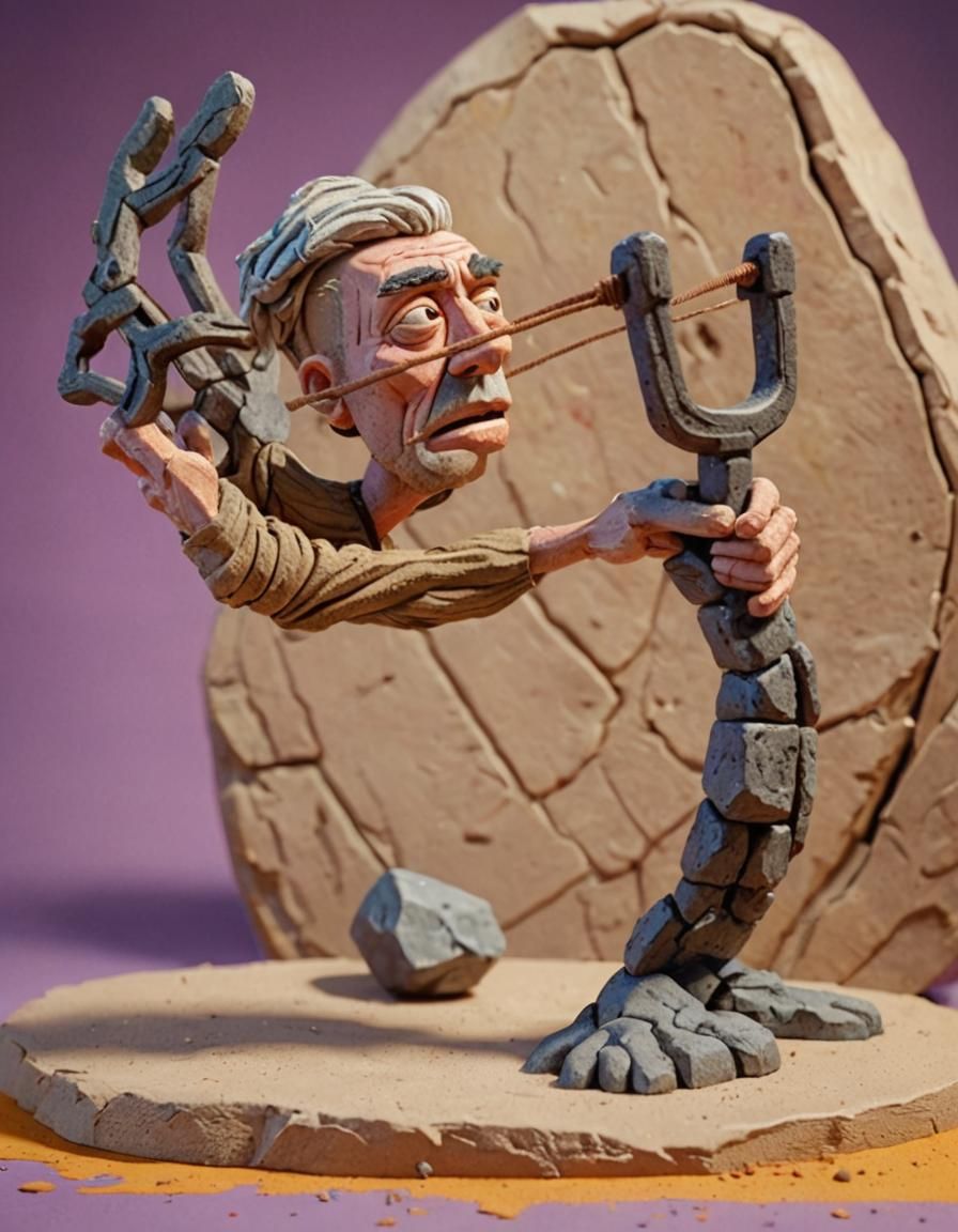 Anime Claymation Man Launches His Head