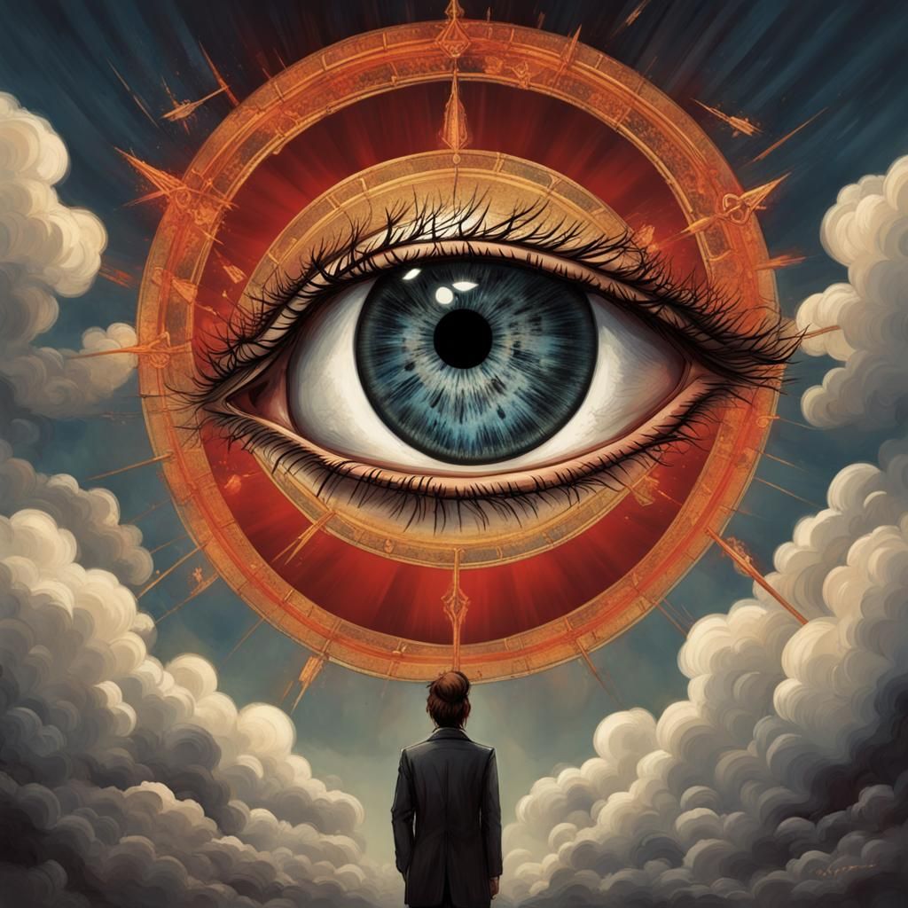 Omniscient Eye Observes From Above