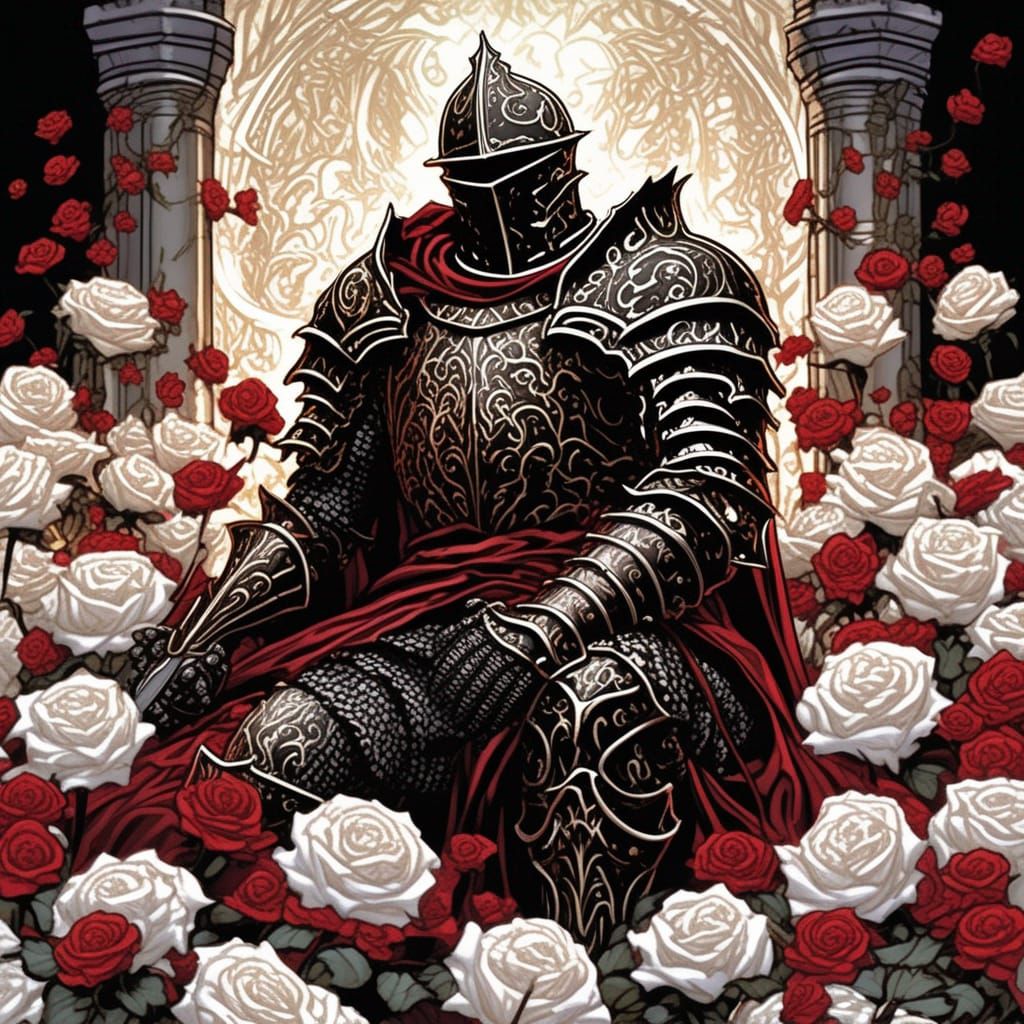 Unholy Paladin in Gothic Dark Fantasy Armor