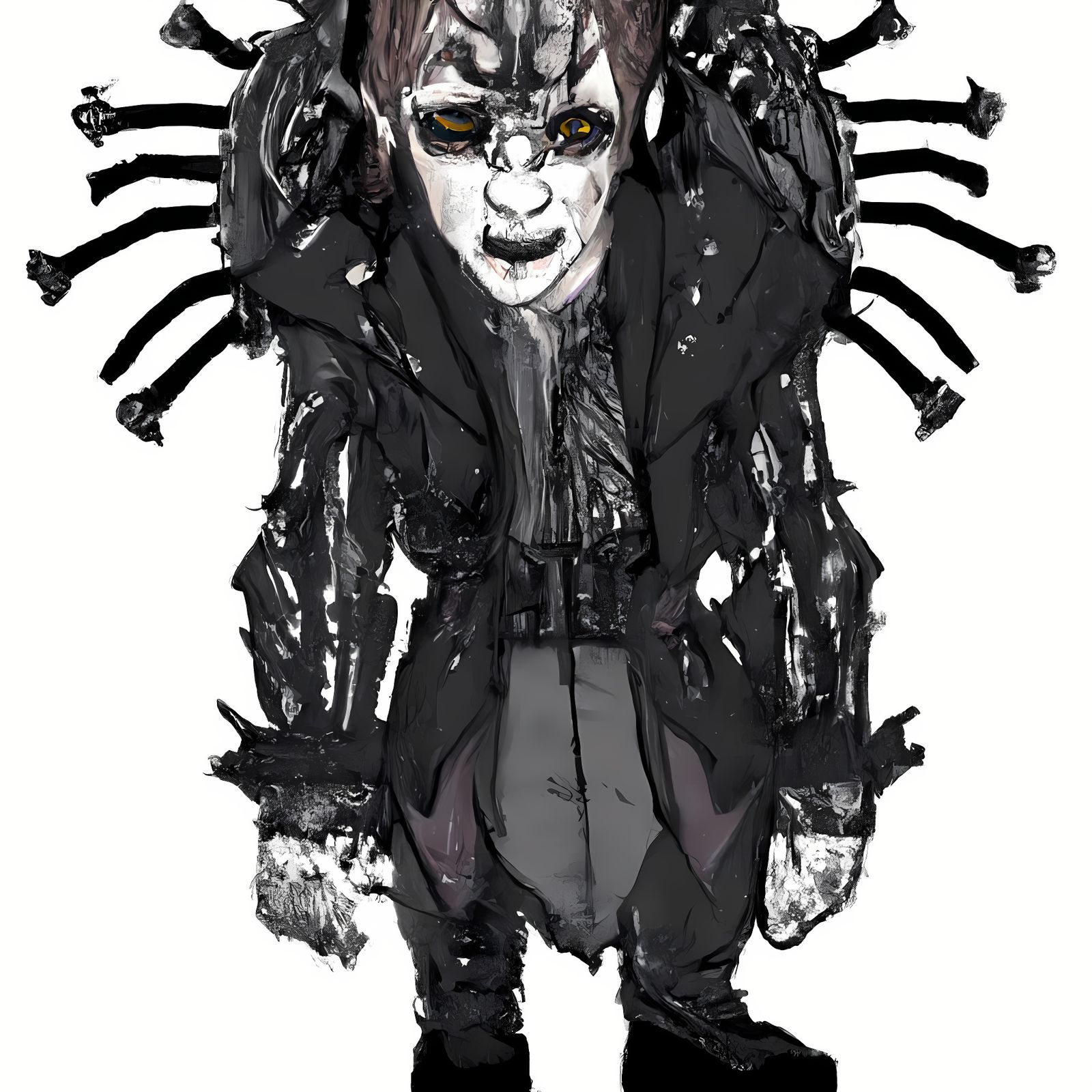 Grotesque Demon in Horror Style