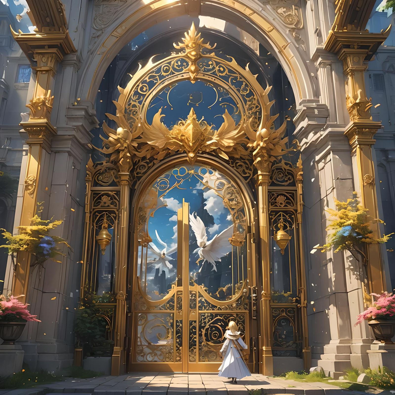 Glorious Golden Gates to Imaginary Paradise