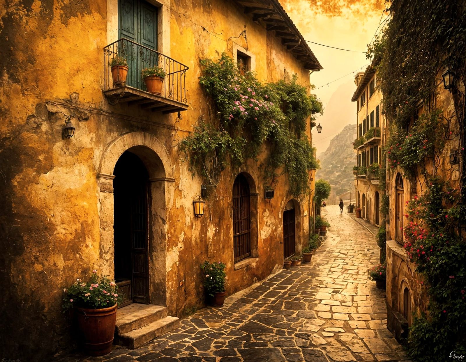 Faded Light on Old Walls