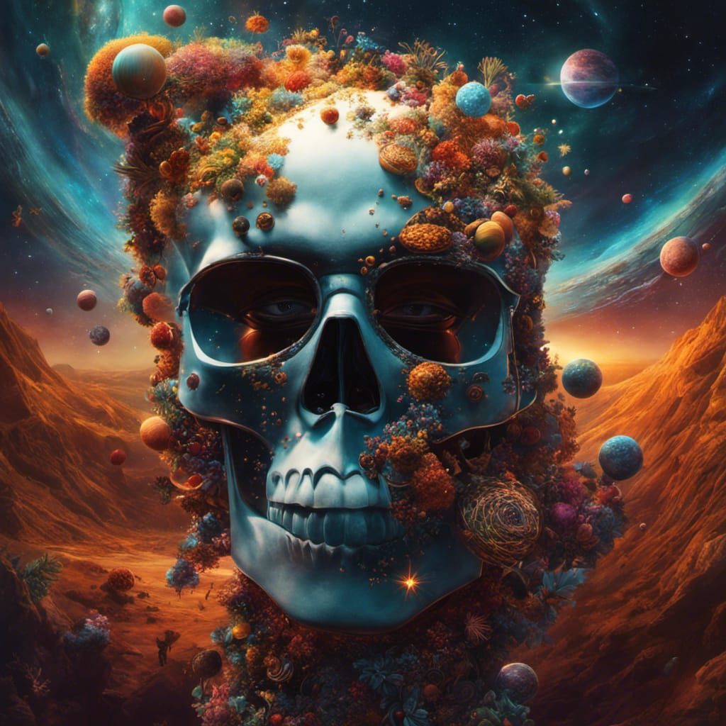 Detailed Vibrant Galaxy in Digital Matte Painting Style