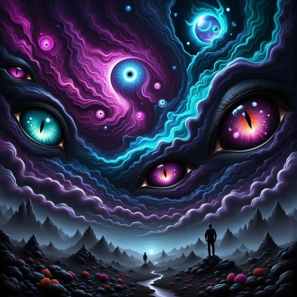 Eldritch Eyes in Psychedelic Skies: Dark Fantasy