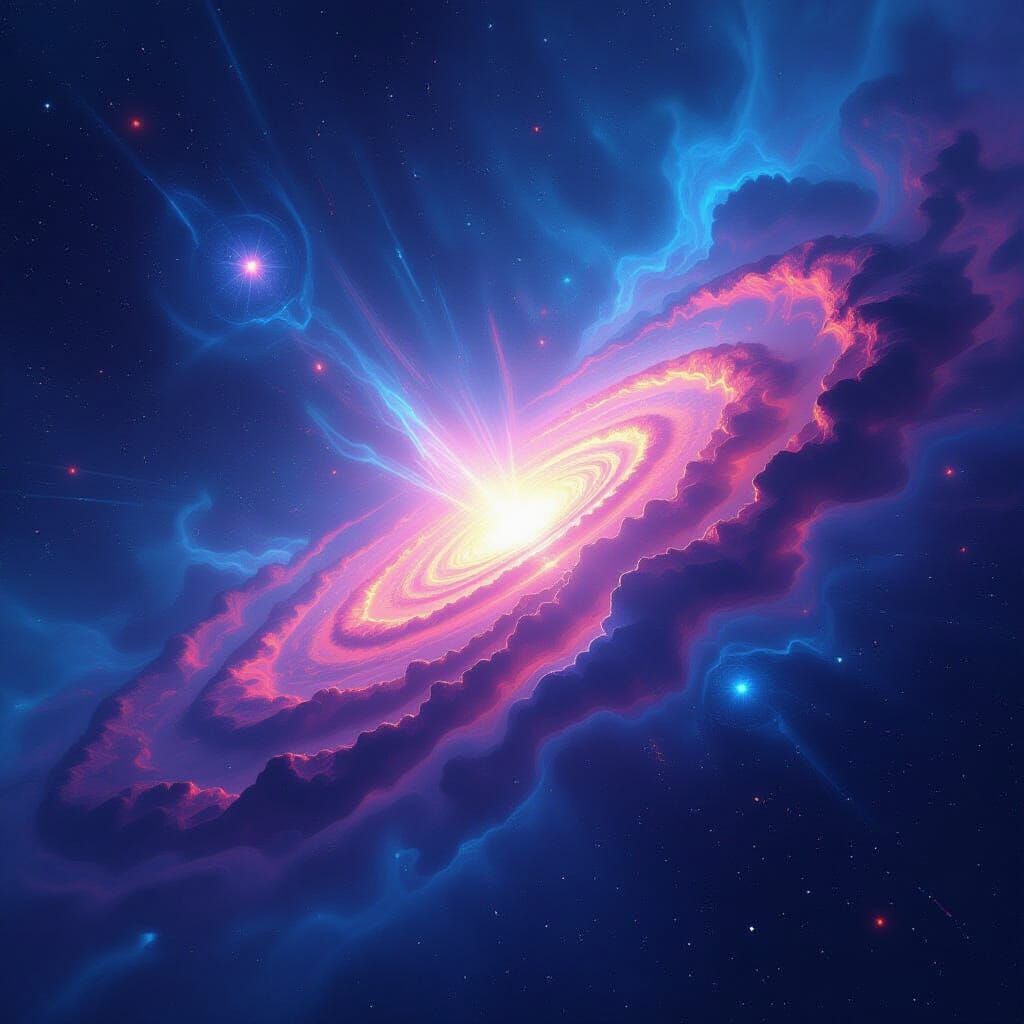 Quantum Singularity Collapses Into Wormhole: Cosmic Art