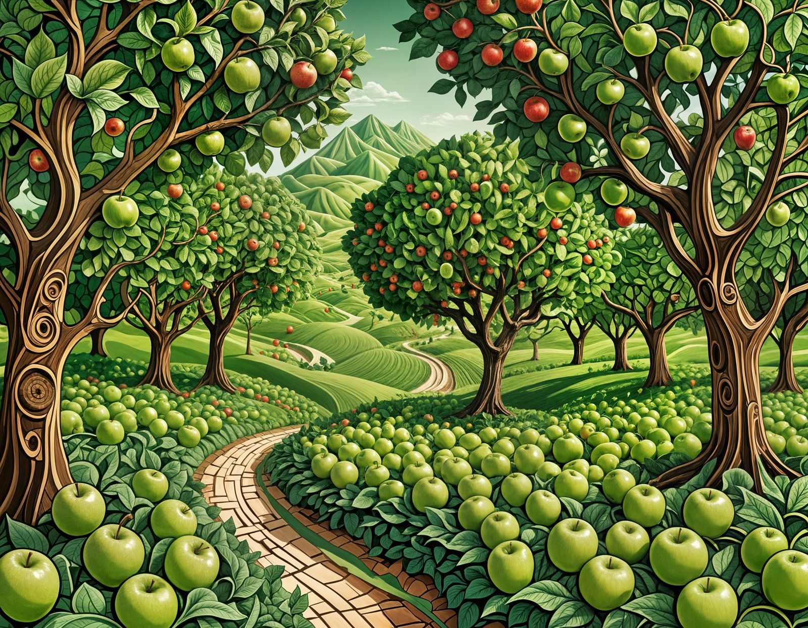 Green Apple Orchard