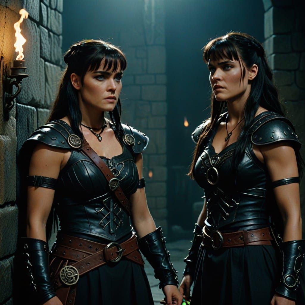 Xena and Gabrielle Bound by Dark Magic
