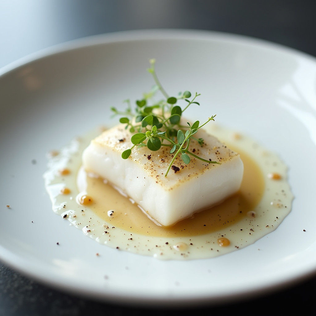 Halibut Fillet Still Life Inspired by Dutch Masters