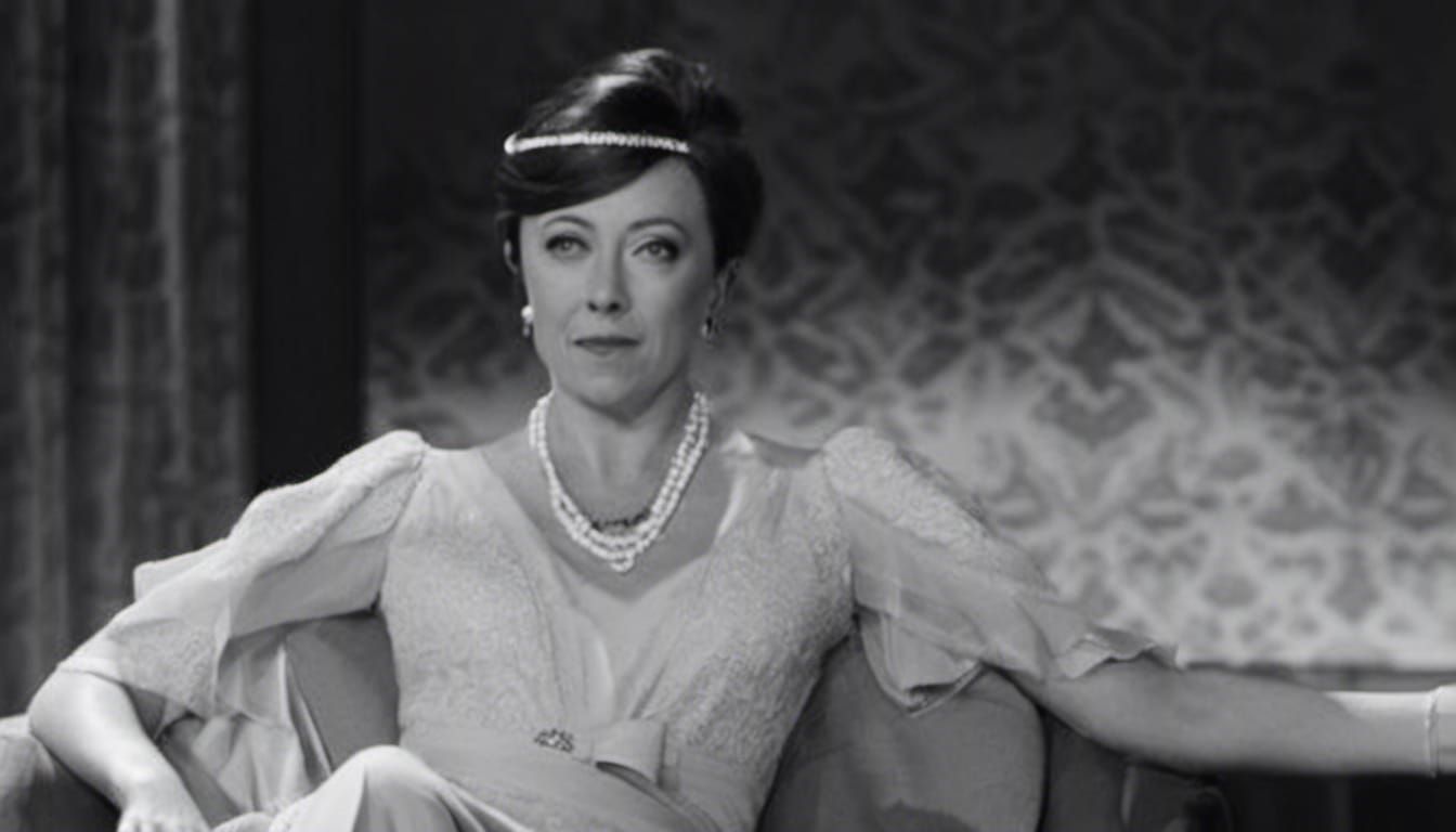 Flapper Girl Portrait in Tamara de Lempicka Style