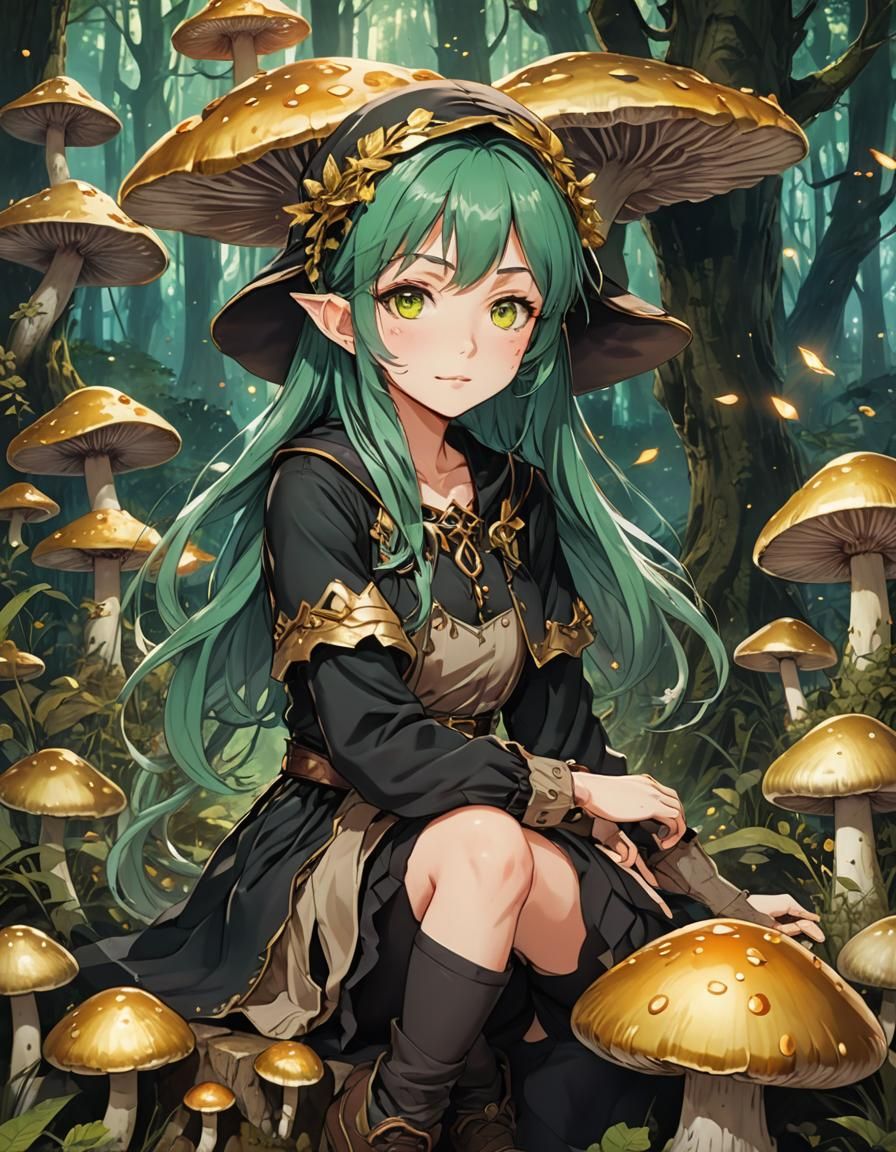 Enchanted Forest Witch in Anime Key Visual