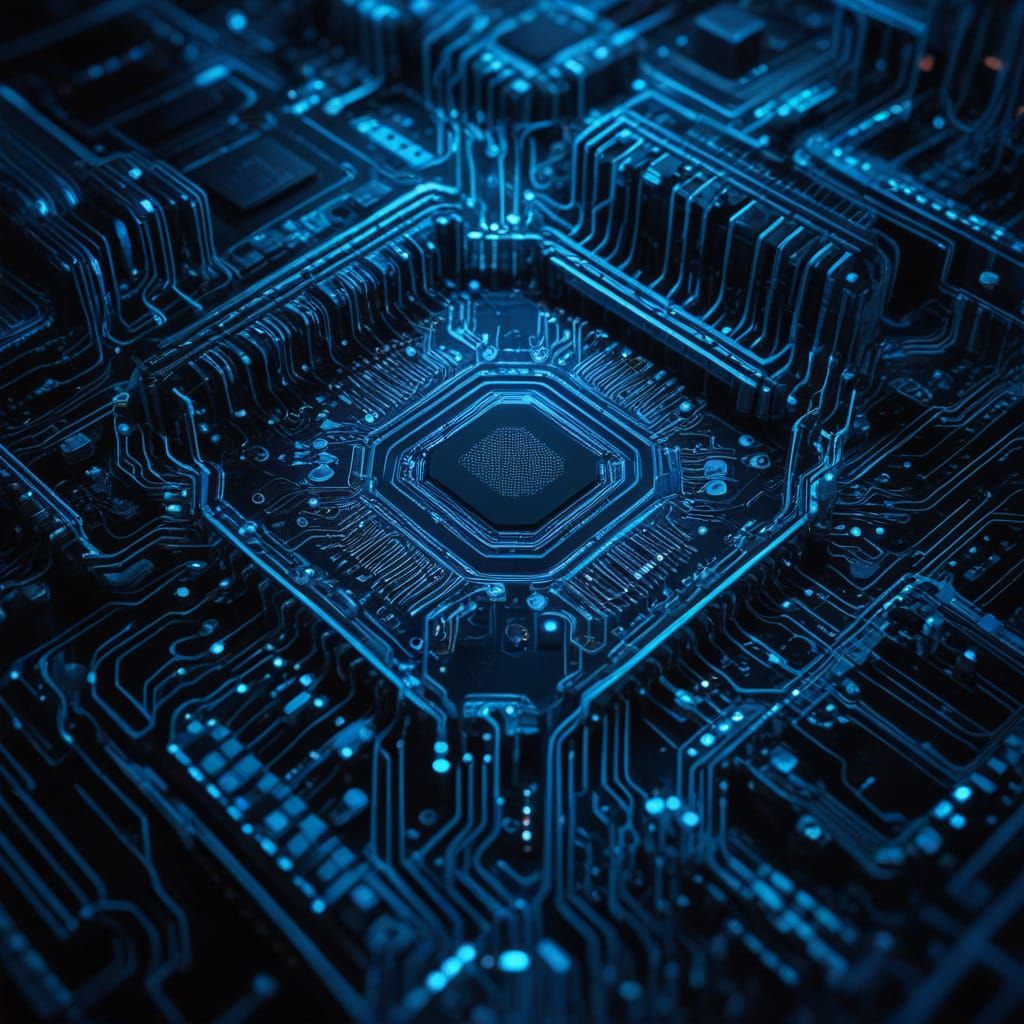 Vibrant Neon AI Creation in Digital Art Style