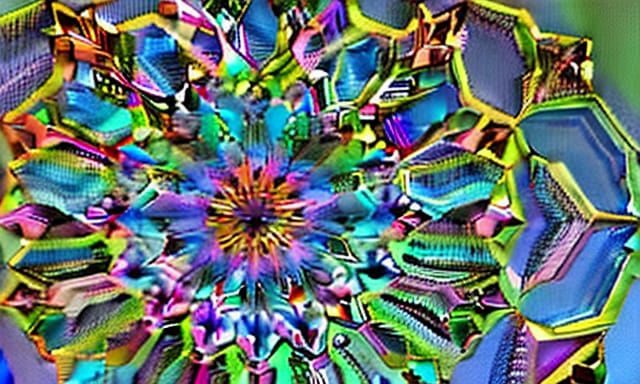 Mandala 8-Point Symmetry in Multiple Color Tracings.