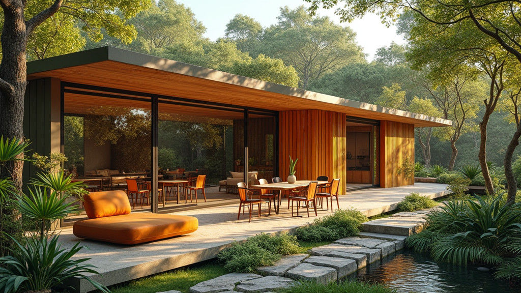 Modernist House in Lush Landscape: Industrial Design Meets N...