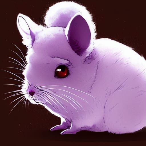 Anime Chinchilla Portrait in Studio Ghibli Style