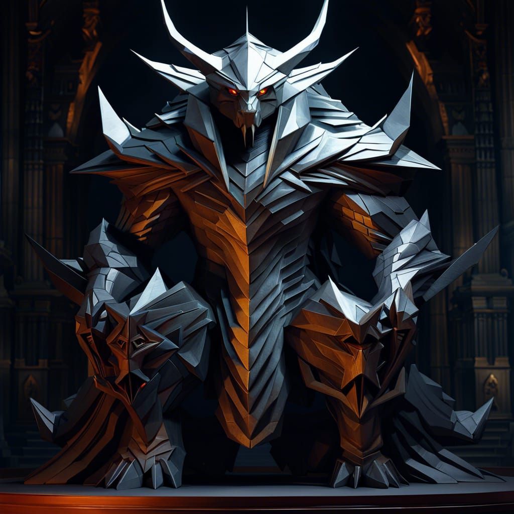 Colossal Origami Colossal Gate Keeper to the Royal Library