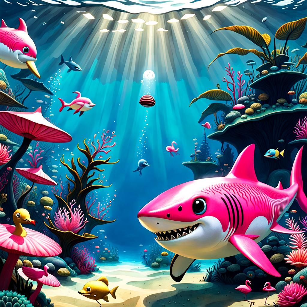 Pink shark