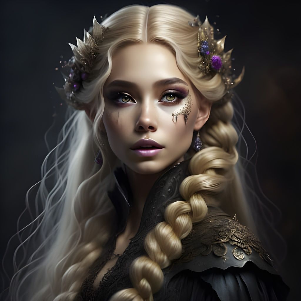 Dark Rapunzel AI Image