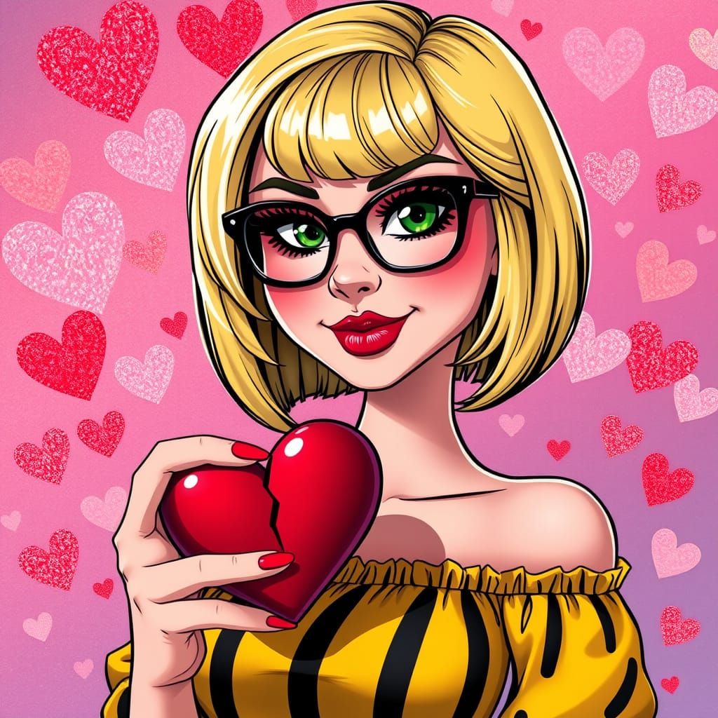 Sassy German Goddess in Whimsical Wonderland