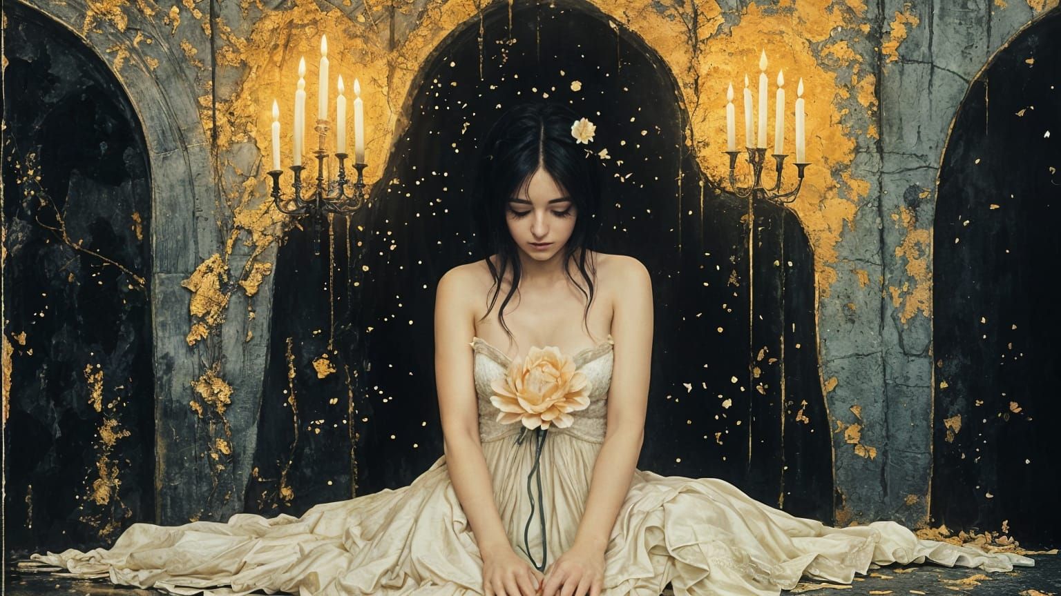 Ethereal Beauty in Wax, a Melancholic Portrait
