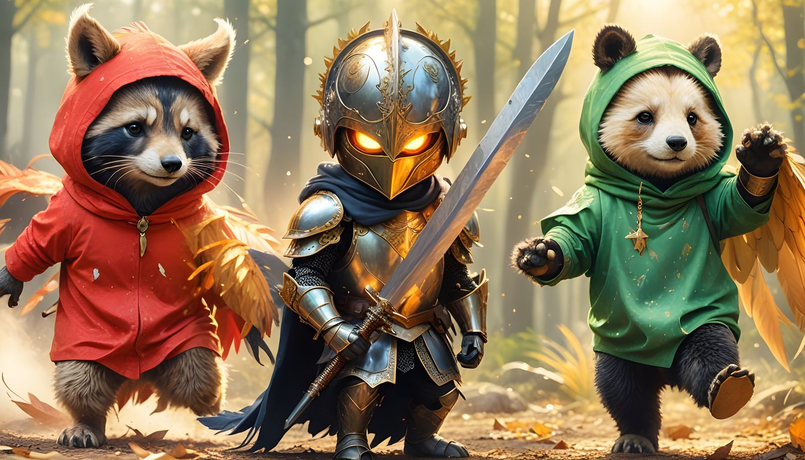Heroic Animal Knights in Epic Fantasy Art