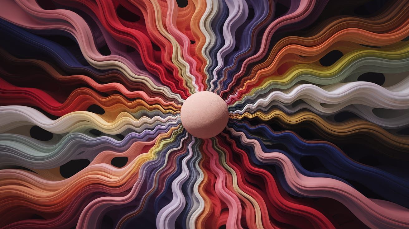 Dynamic Batik Night Market in Parametric Style