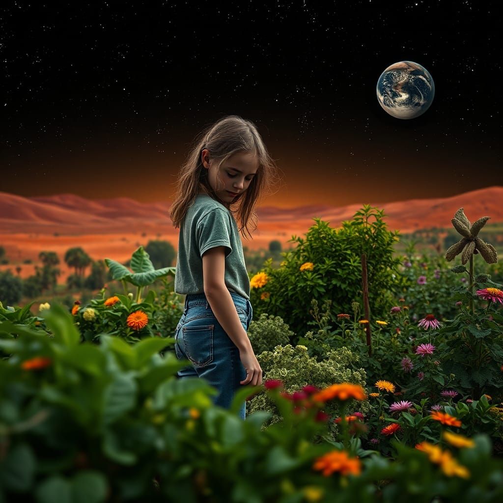 Martian Garden: A Cinematic Sci-Fi Dream