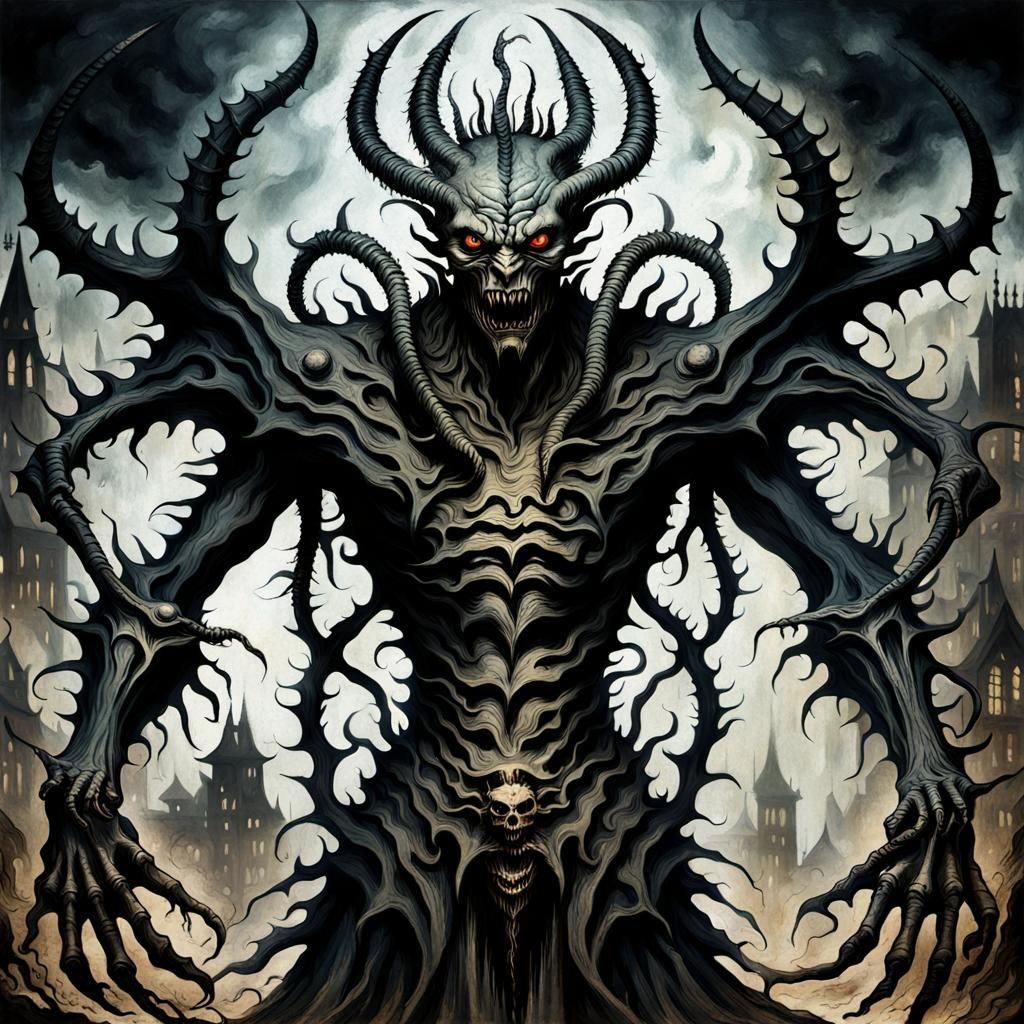 Vintage Photograph of a Cruel Slaaneshi Daemon